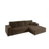 ECKSOFA Corunia In Poso - Braun, Holzwerkstoff/Textil (294/185cm) - Fun Möbel