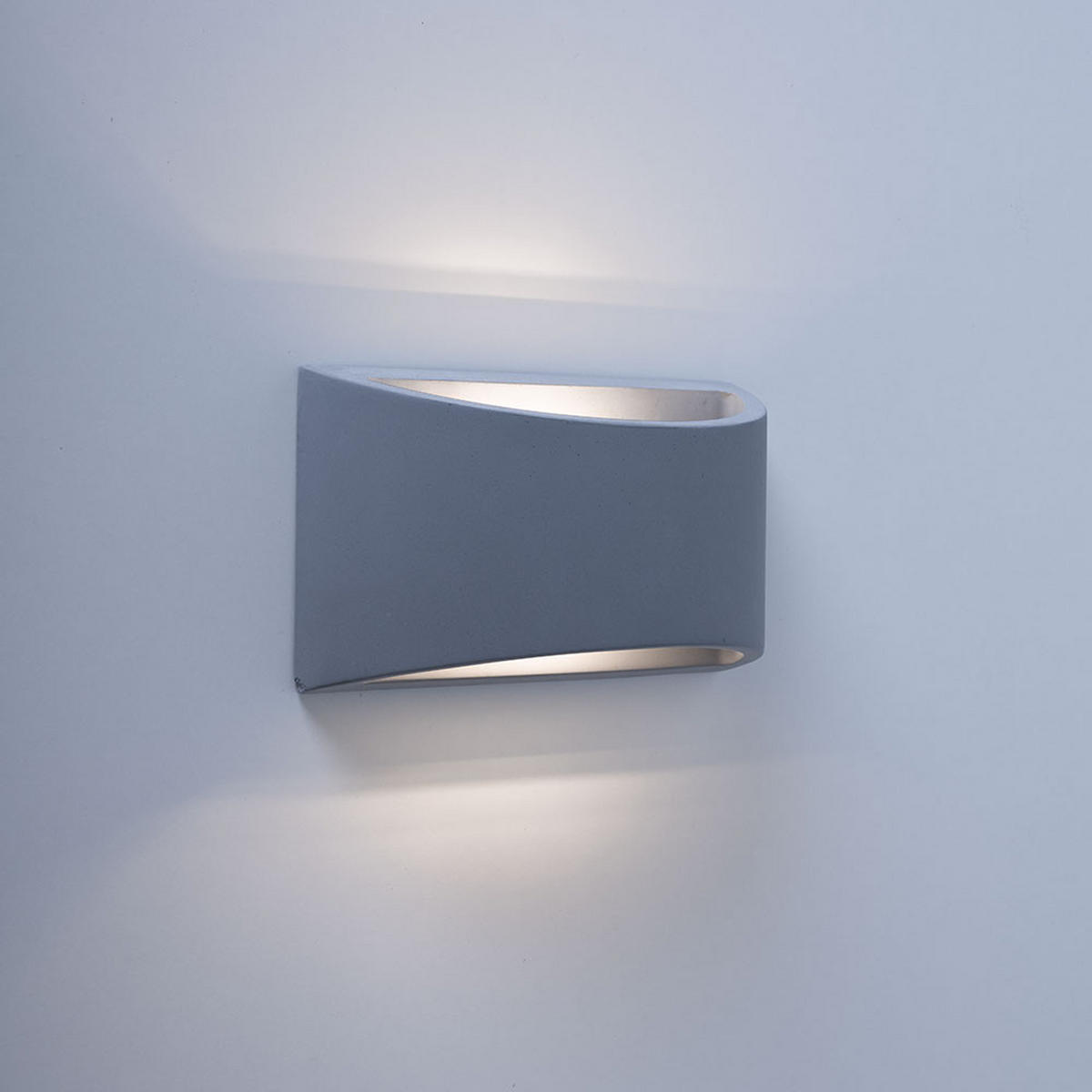 WANDLEUCHTE Betonoptik Grau - Grau, Stein (20/12/8.8cm) - Globo Lighting