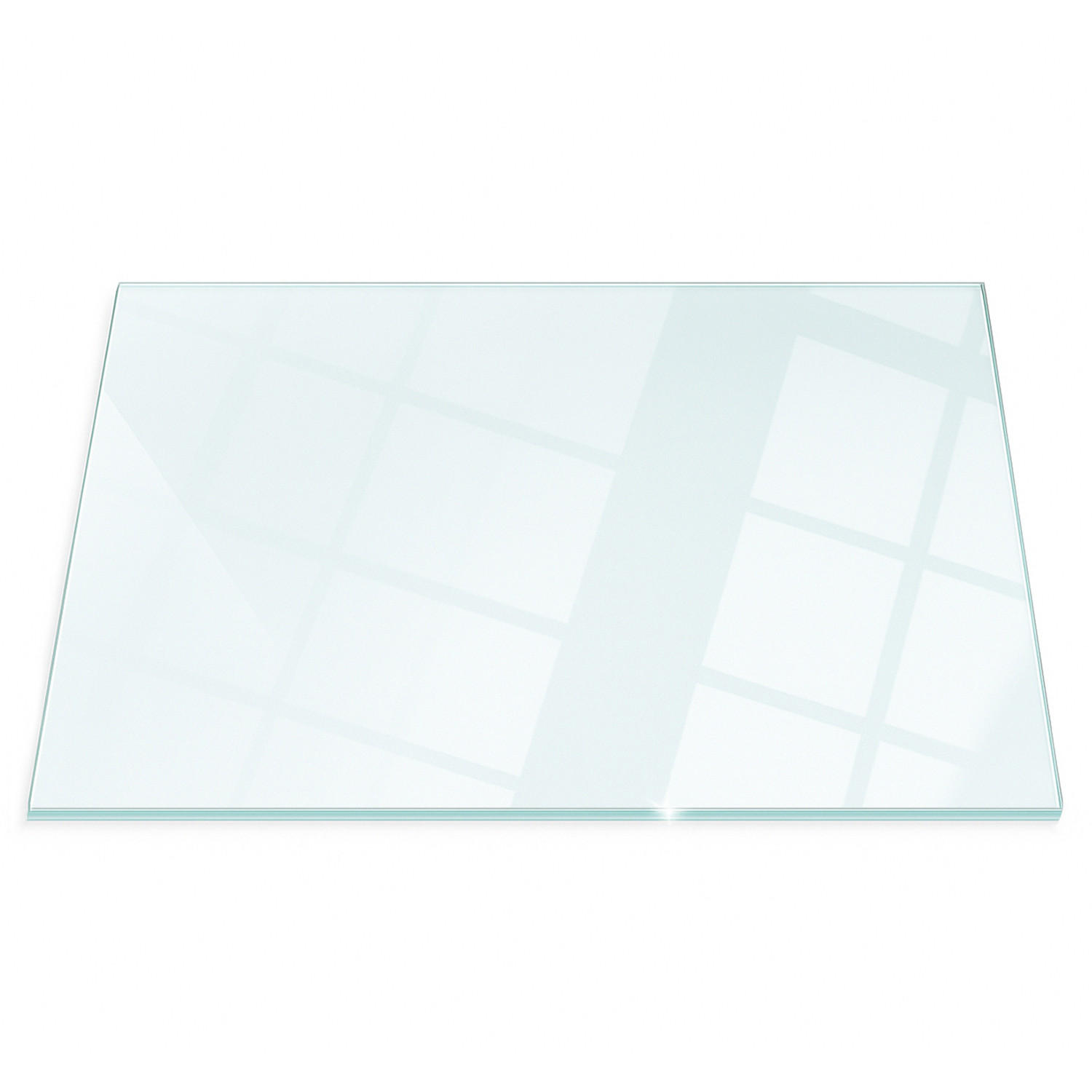 GLASPLATTE für Kamin 100x70 cm - Transparent, Glas (100/70/0.4cm) - ArtPrintCave