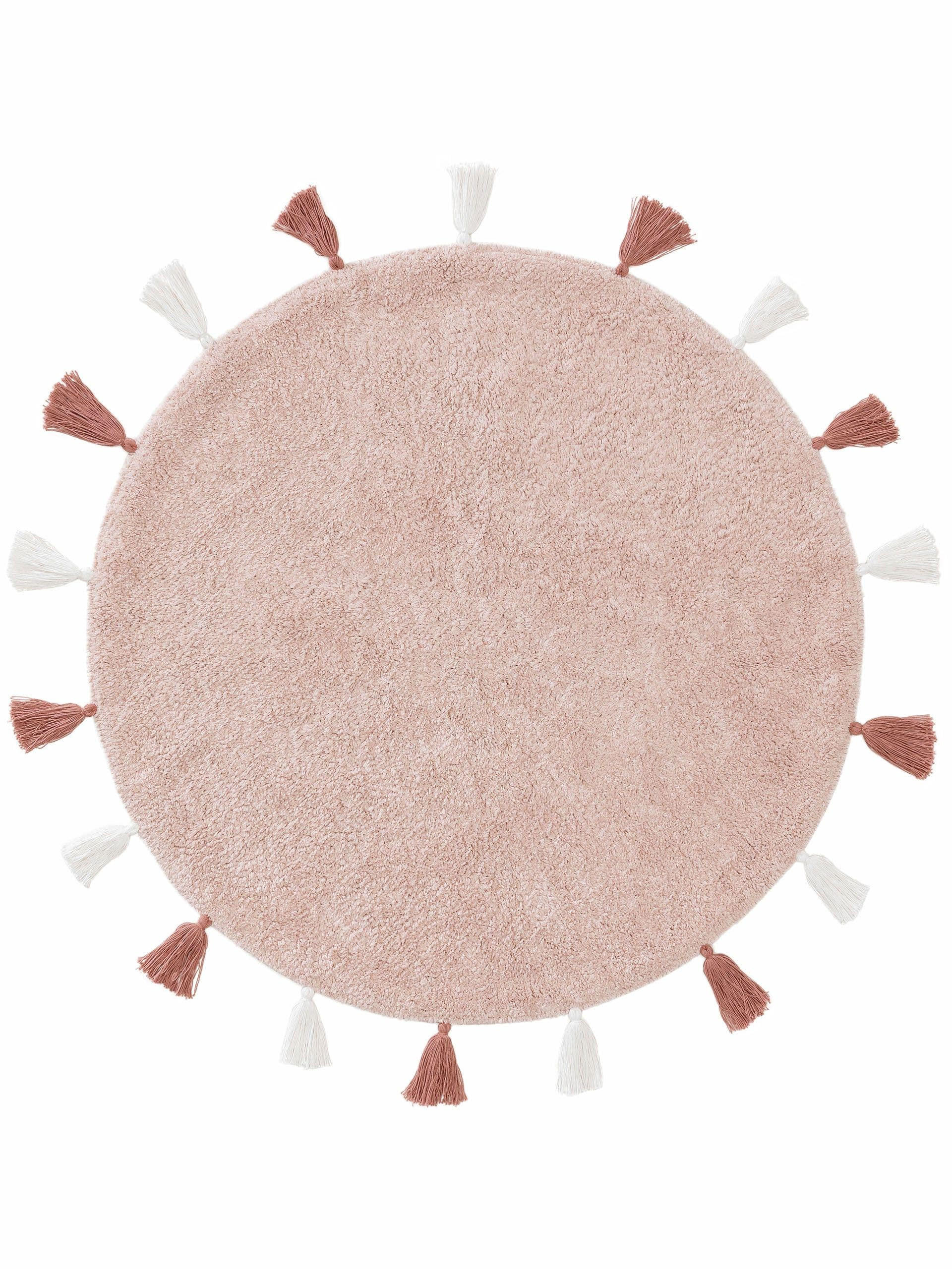 KINDERTEPPICH waschbar Malu Rosa ø 100 cm rund - Rosa, Textil (100/100cm) - Lytte