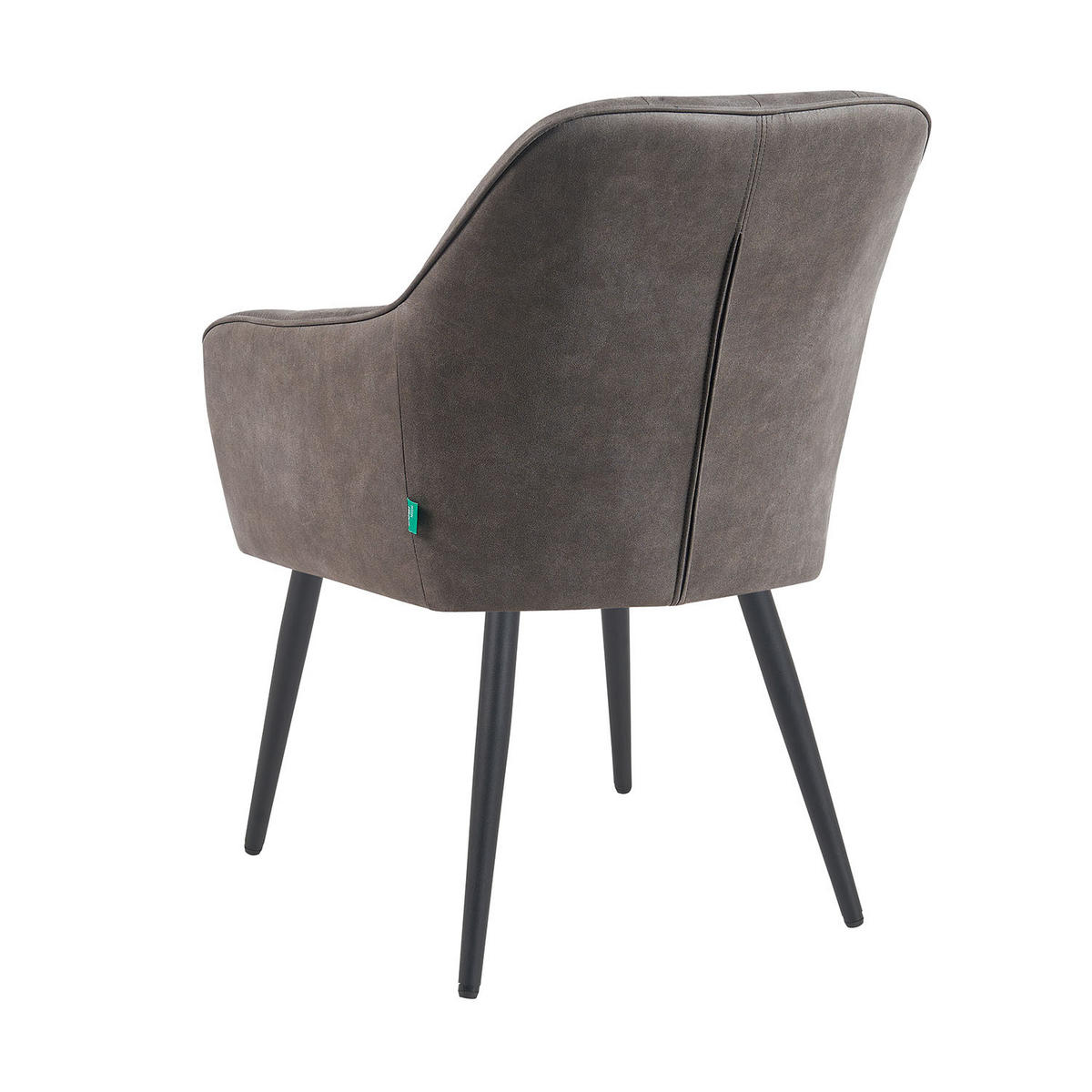 ESSZIMMERSTUHL Mika-Pia - Taupe/Schwarz, Textil/Metall (60/87/65cm) - DUBI Möbel