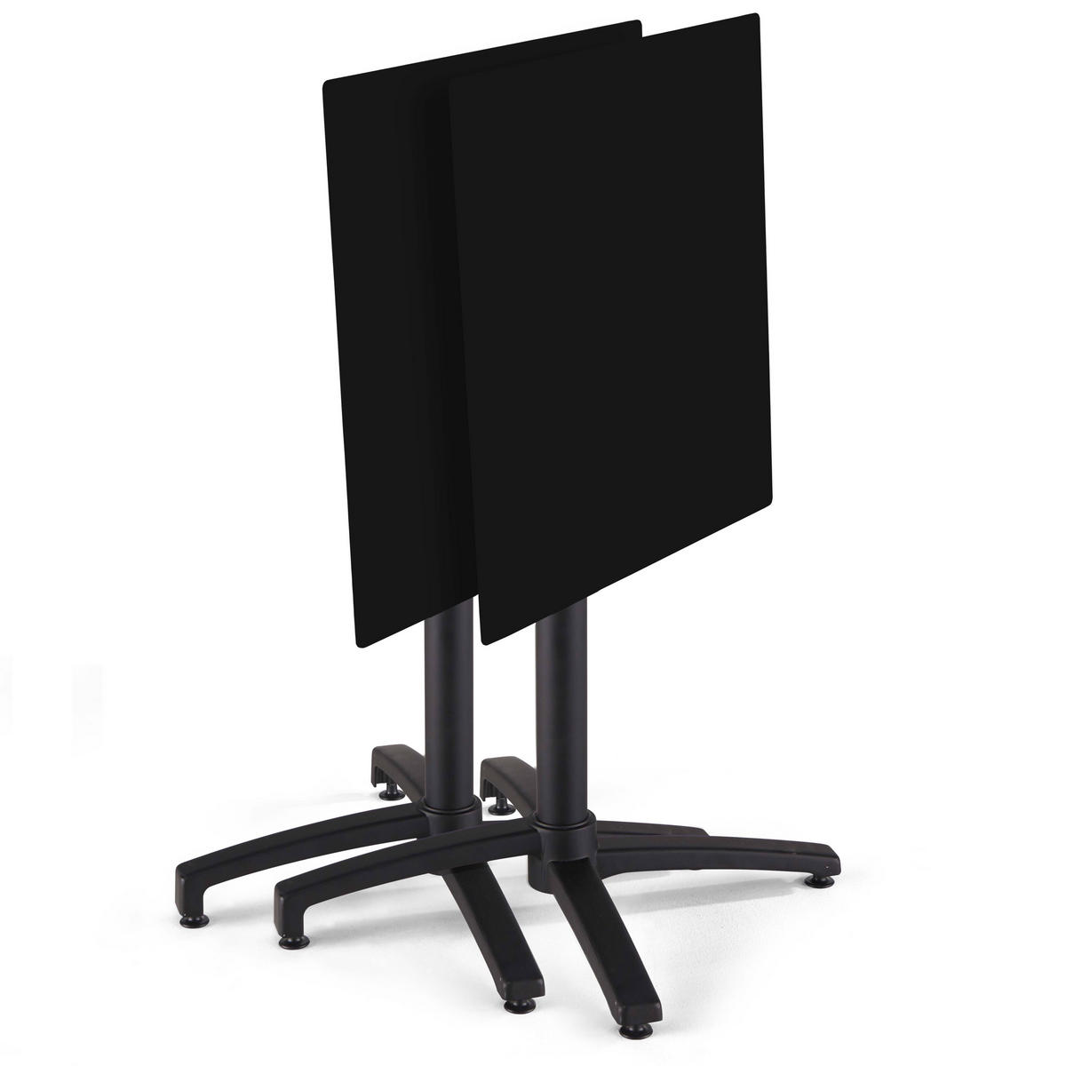 TERRASSENTISCH, schwarz - Schwarz, Holzwerkstoff (70/70/72cm) - Oviala