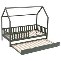 KINDERBETT Marceau Grün 190/90 cm - Grün, Holz - Happy Garden
