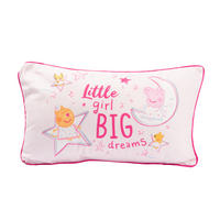 KINDERKISSEN Peppa Wutz Little girl Big dreams Rosa 40 x 23 cm - Rosa, Textil (40/23cm) - United Labels