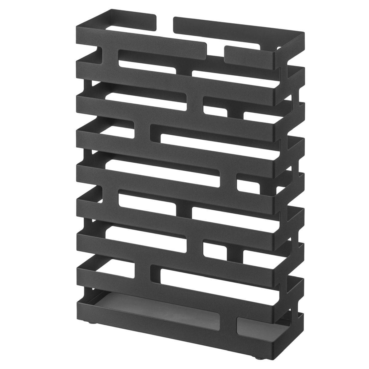 REGENSCHIRMSTÄNDER Brick schwarz 30/43/10 cm - Schwarz, Metall (30/43/10cm) - Yamazaki
