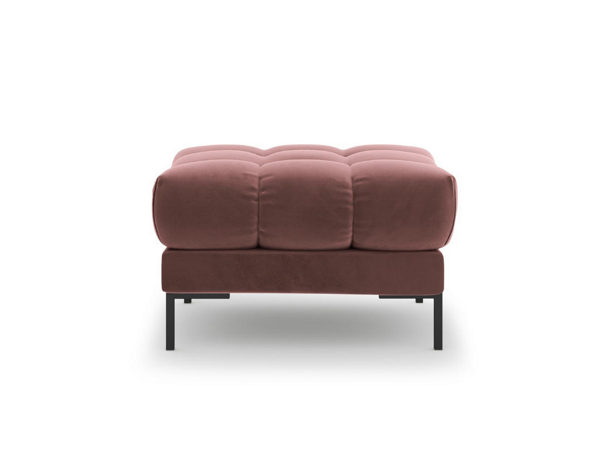 POUF Mamaia aus Samt rosa - Pink, Textil (60/41/60cm) - Micadoni