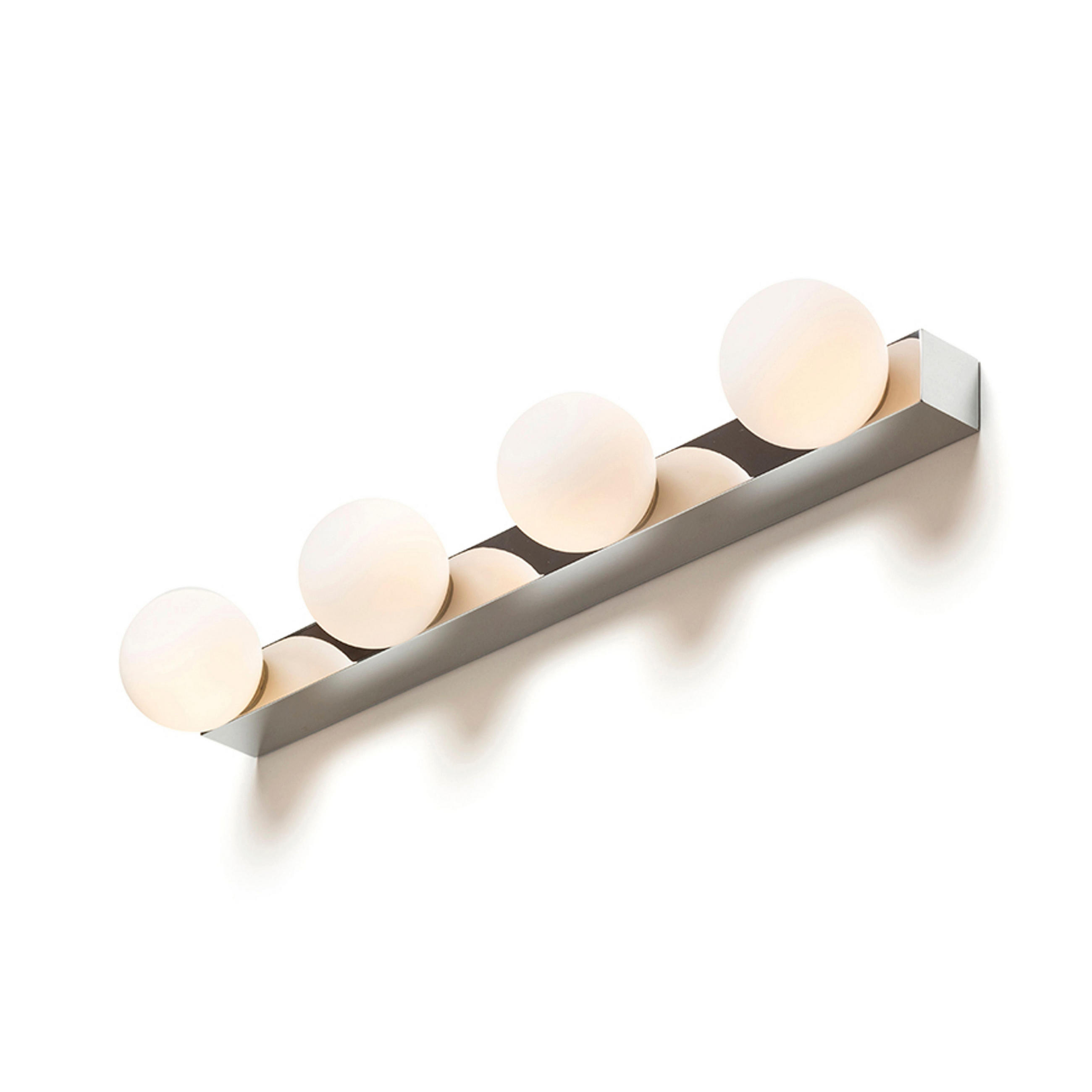 WANDLEUCHTE DOMINO IV Chrom 24 W IP44 - Chromfarben, Metall (9/25/9cm) - Rendl