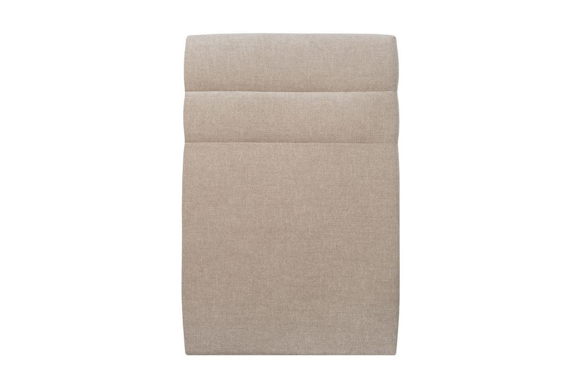 KOPFTEIL Modell Linien – Beigebrauner Stoff 90 cm - Beige/Braun, Holz (90/120/10cm) - Sommeil de Plomb