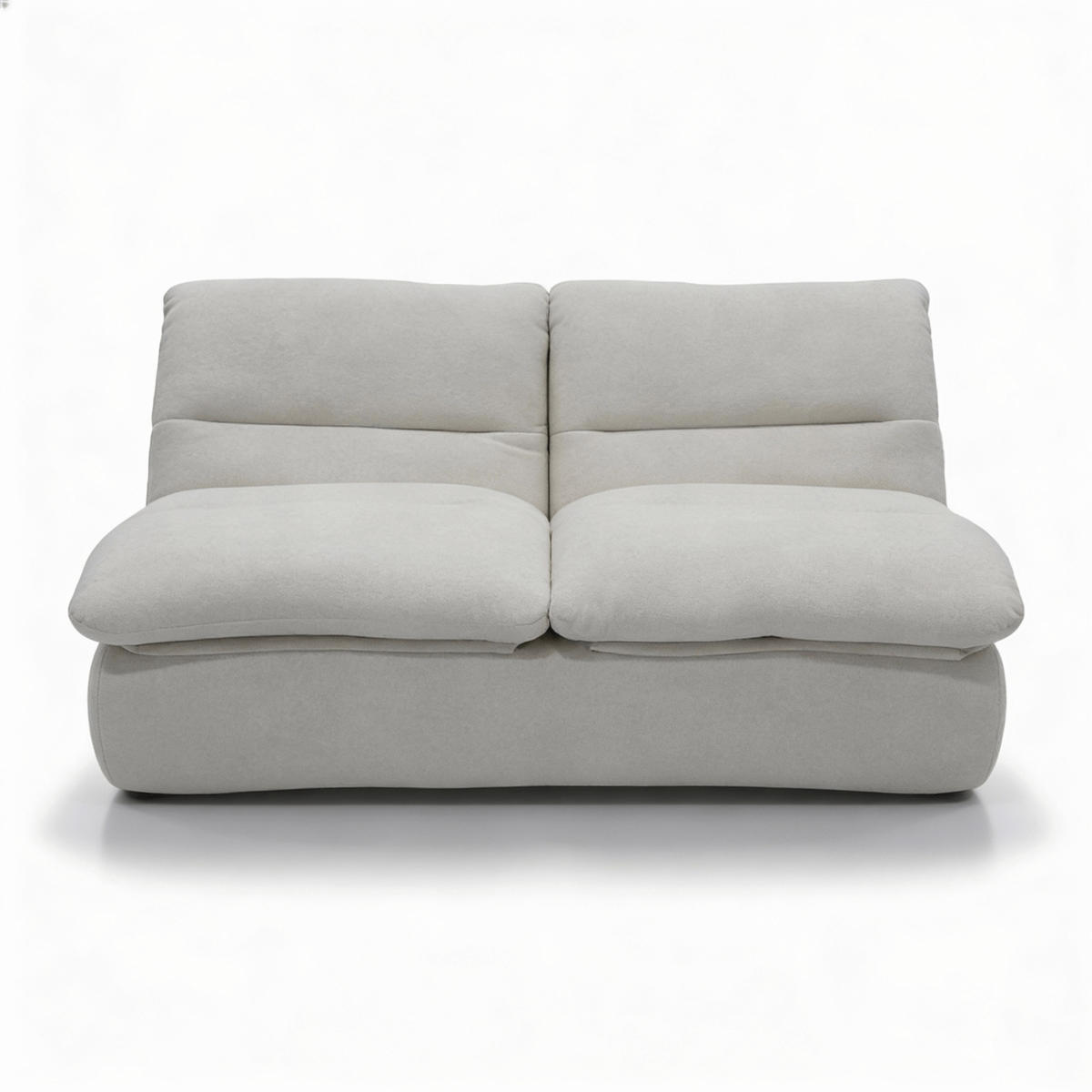 SOFA Nuvia Doppel 2-Sitzer - Weiß - Weiß, Textil (160/73/100cm) - COCO Living