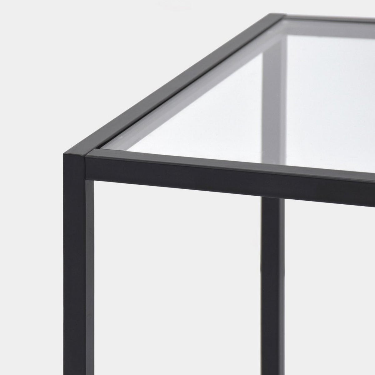 BEISTELLTISCH Crisal Durchsichtig 50 cm x 55 cm - Transparent, Glas (50/50/55cm) - Klast Home