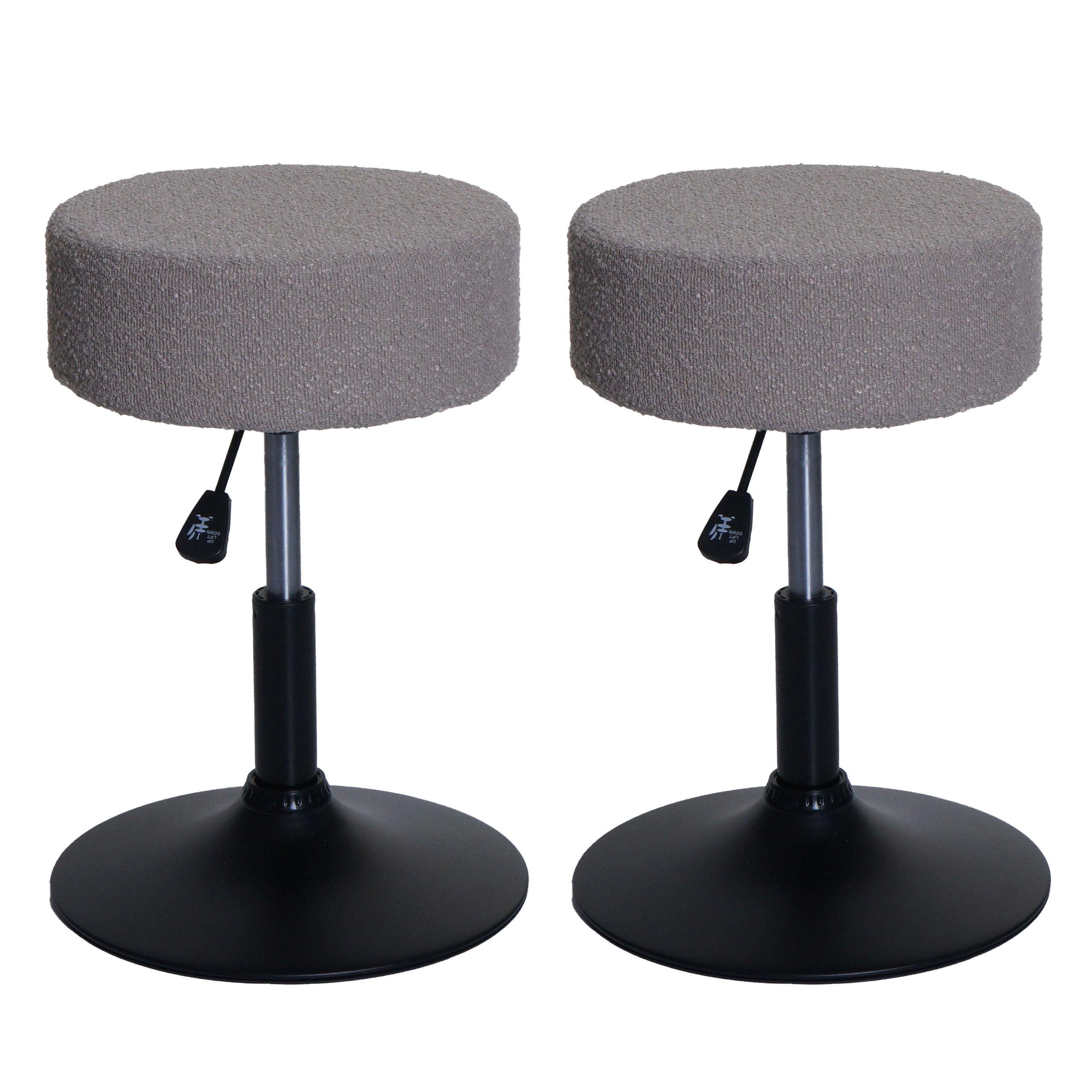 HOCKER taupe 2er-Set - Taupe, Textil (37/57/37cm) - MCW