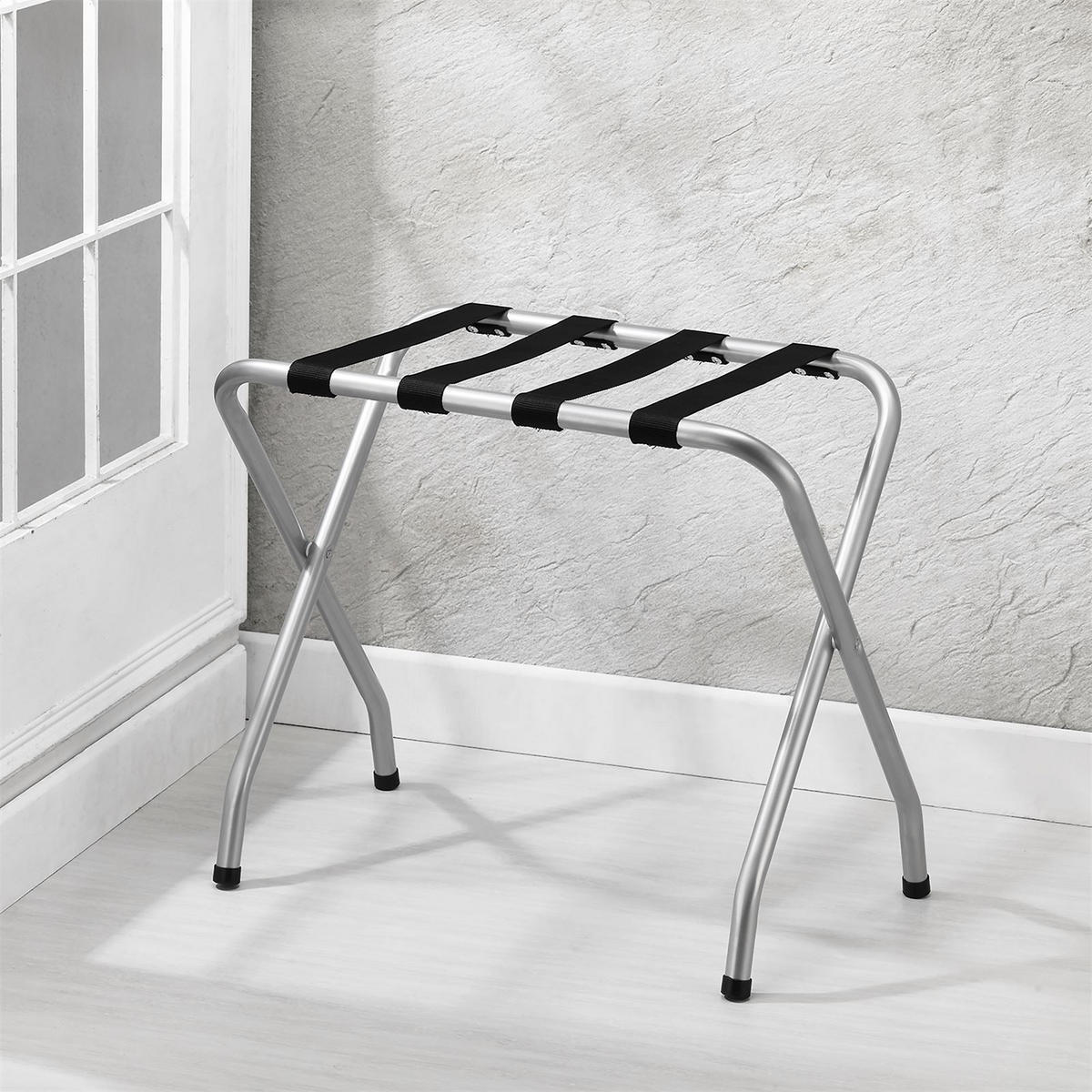 KOFFERSTÄNDER LUGGAGE - Grau, Metall (67/54/40cm) - CARO-Möbel