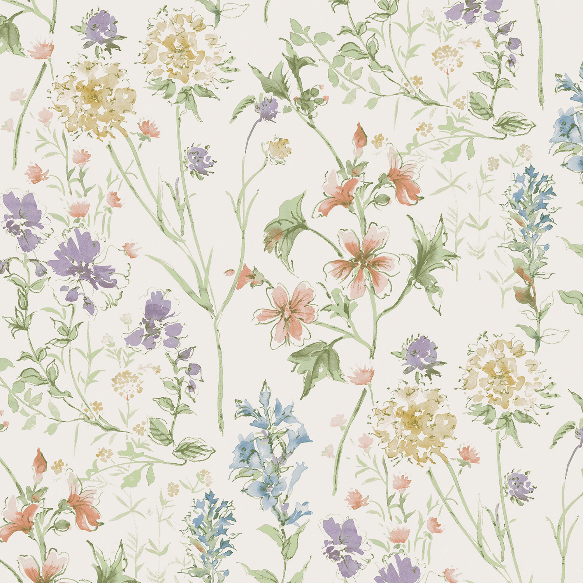 VLIESTAPETE Wild Meadow Chalk Pink - Pink, Papier/Kunststoff (52/1000cm) - Graham & Brown