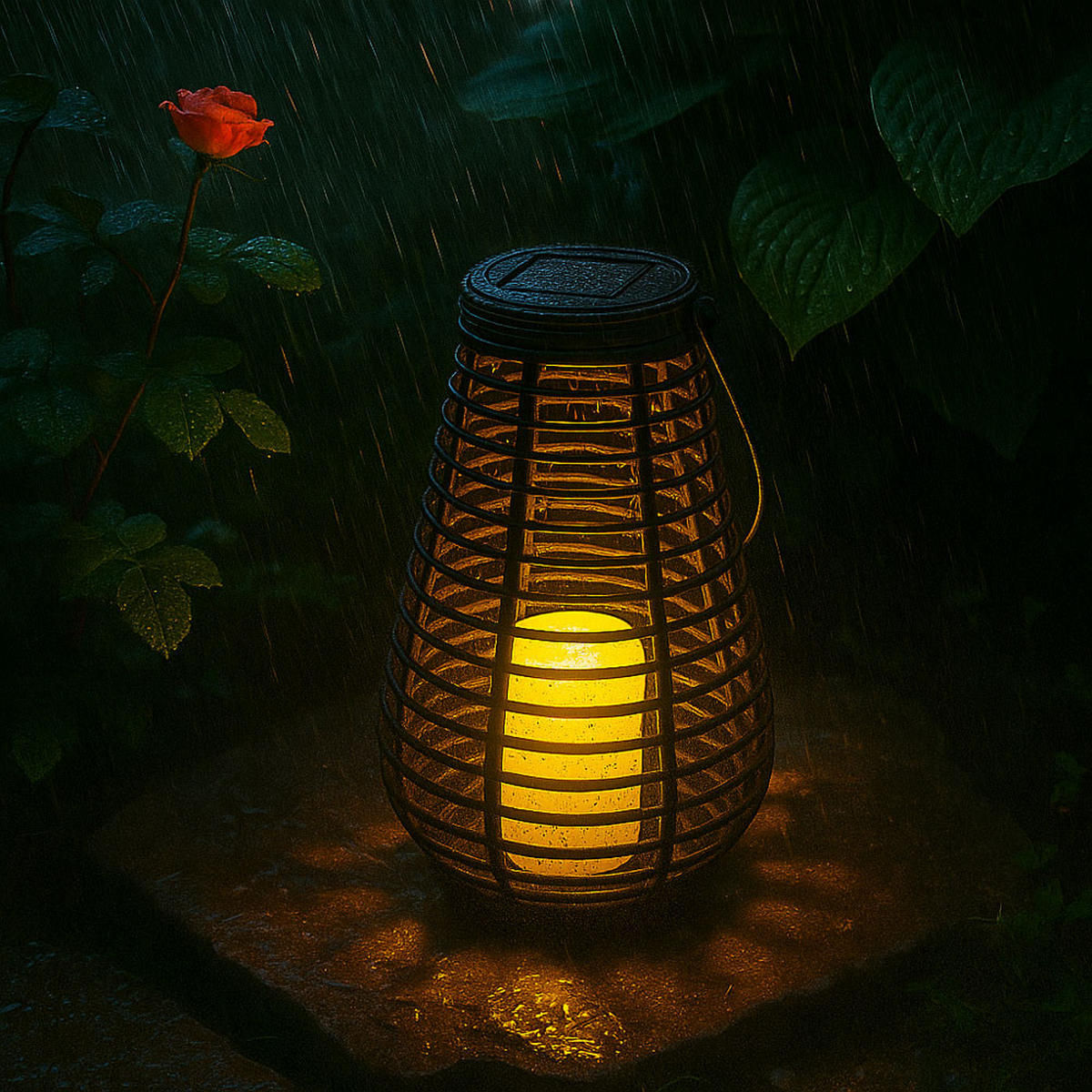 LED AUSSENLEUCHTE Solarlampe Schwarz - Schwarz, Kunststoff (18/18/26cm)