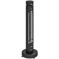 INFRAROT-HEIZSTRAHLER Aluminium Carbonfaser Schwarz - Schwarz, Metall (29.5/84/29.5cm) - Outsunny