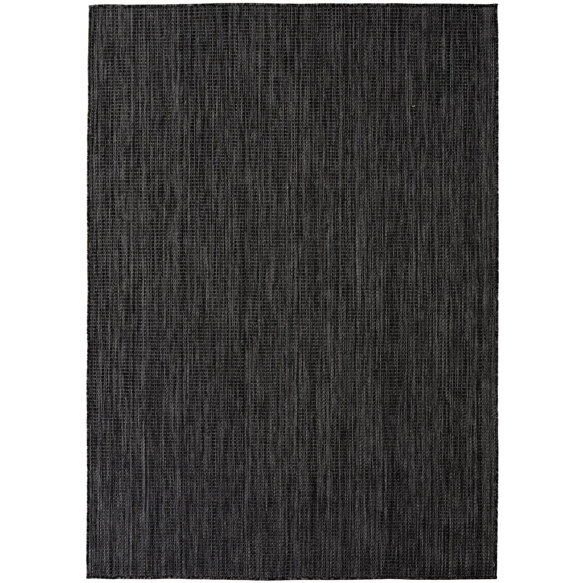 TEPPICH Flachgewebe, Outdoor, Fußbodenheizung-geeignet, VIGOLENO in Anthrazit, 280 x 370 cm - Anthrazit, Textil (280/370cm) - KADIMA DESIGN
