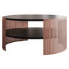 COUCHTISCH Fikoli Ember - Schwarz/Bronzefarben, Holzwerkstoff/Metall (75/75/40cm) - MIRJAN24