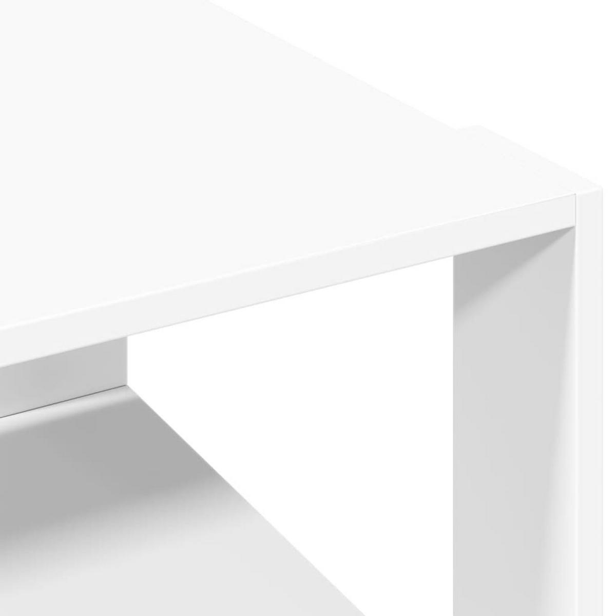 COUCHTISCH Weiss 51,5/51,5/30 Cm Holzwerkstoff - Weiß, Holzwerkstoff (51.5/51.5/30cm) - vidaXL