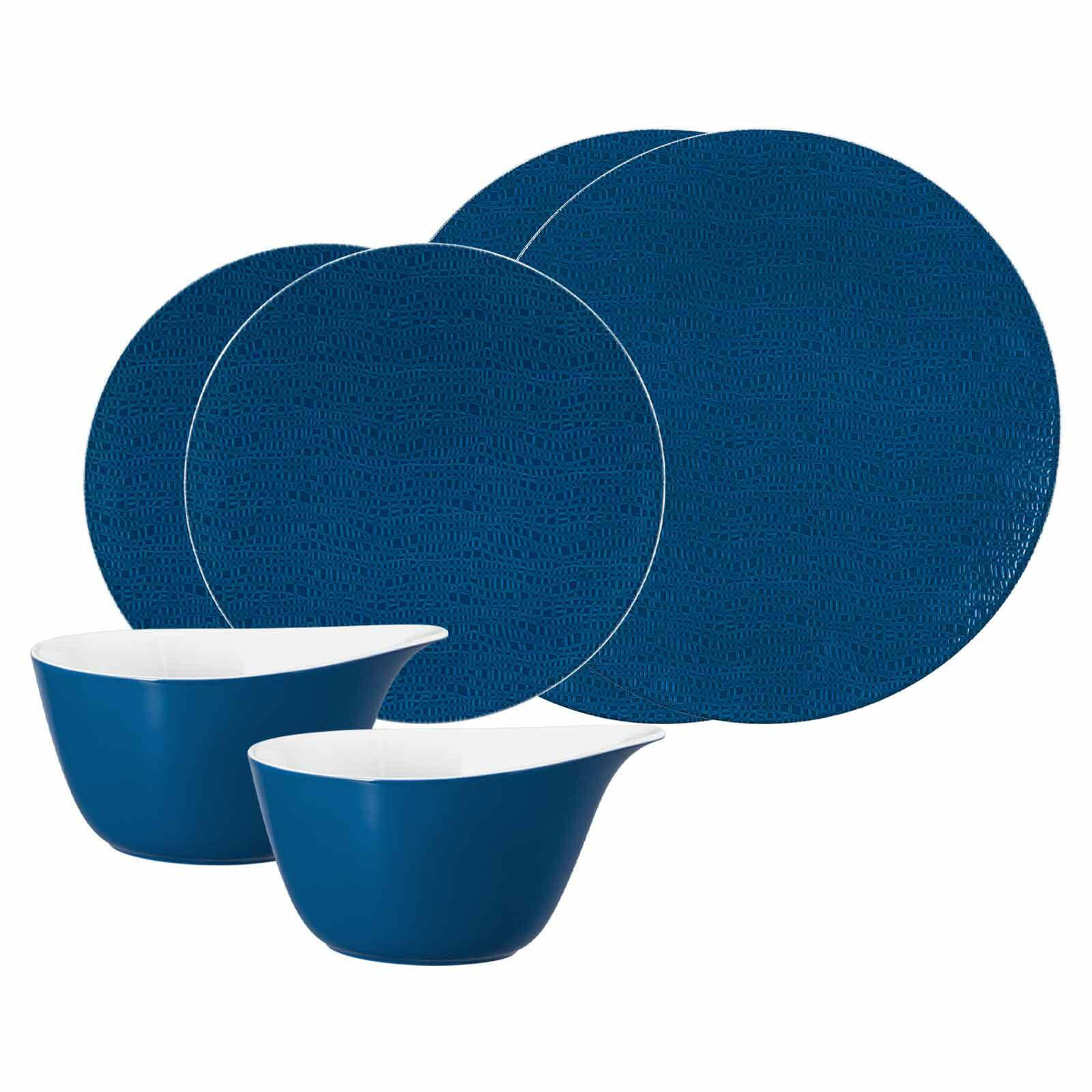 BASIC-SET Life Fashion Classic Blue 6er Set - Blau, Keramik (1/1/1cm) - Seltmann Weiden