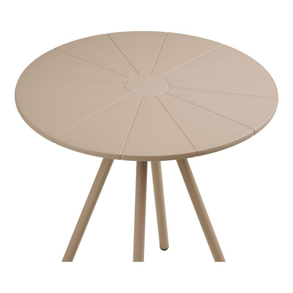 CAFÉTISCH, Berta, Taupe, Metall, 70 x 70 x 74 cm - Taupe, Metall (70/70/74cm) - ebuy24