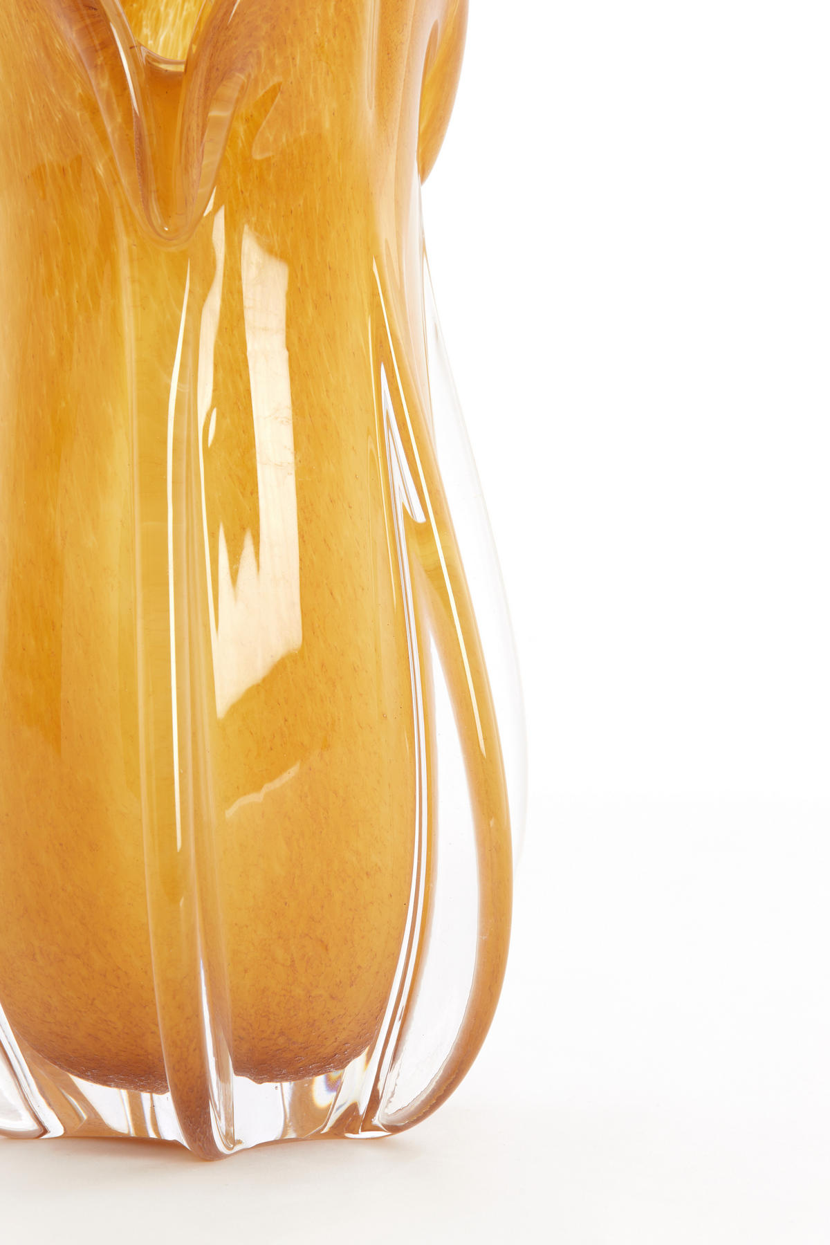 VAZE Evina Braun 14/14/28 cm - Braun, Glas (28cm) - Light & Living