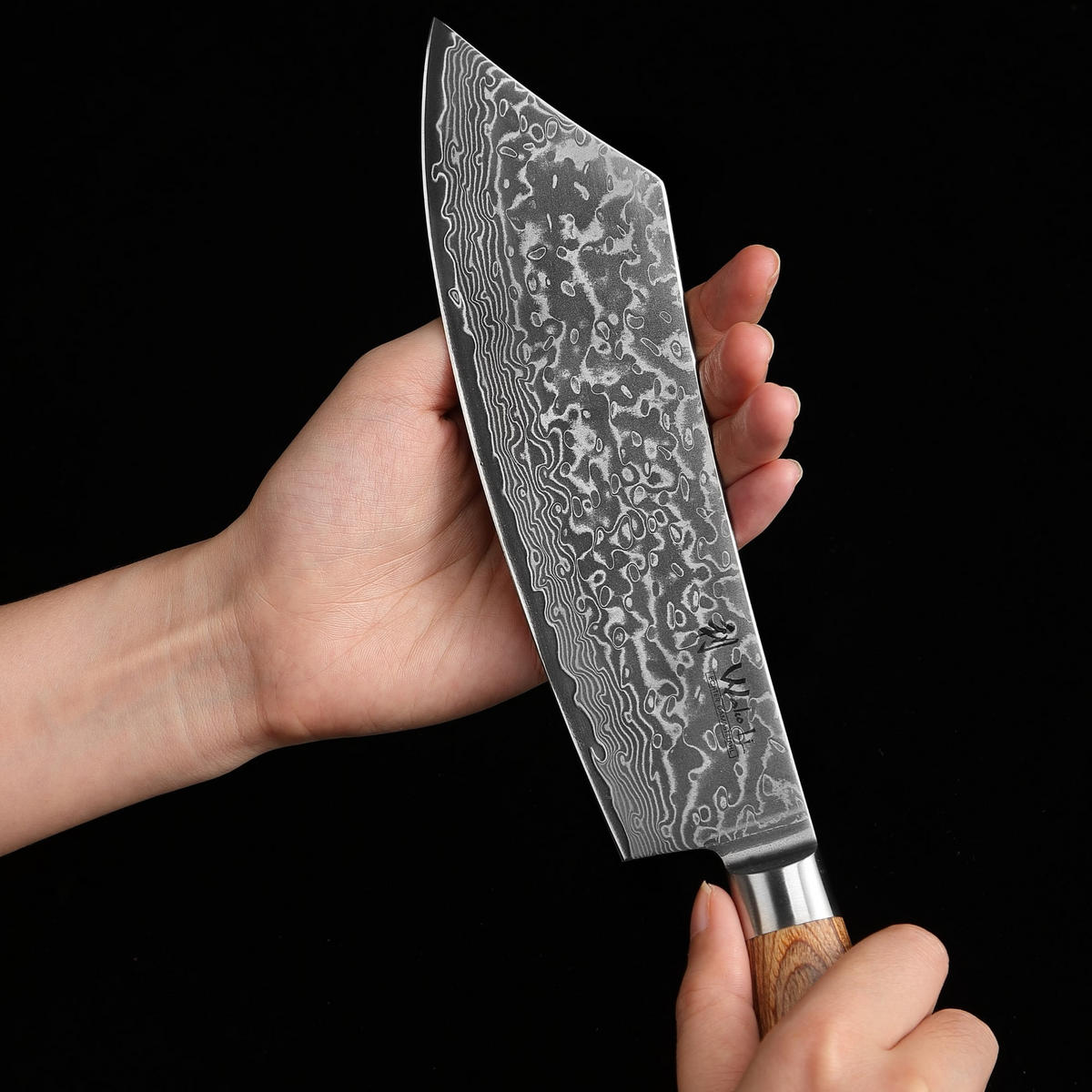 BLOCKMESSER 20 cm - Braun, Holz/Metall (35cm) - Wakoli