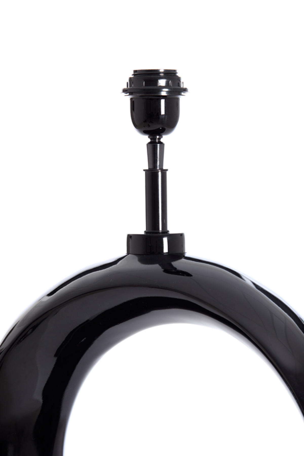 LAMPENFUSS Mond Schwarz Ø37/99 cm - Schwarz, Metall (37/26/99cm) - Light & Living