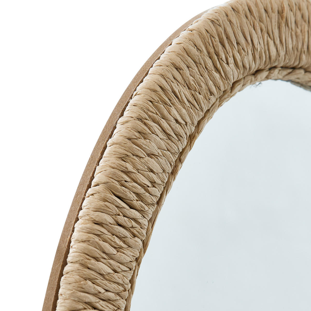 WANDSPIEGEL mit geflochtener Rahmenfassung Tilia 31/1,5/40,5 cm - Beige, Glas (1.5/40.5/31cm) - Atmosphera Createur d´interieur