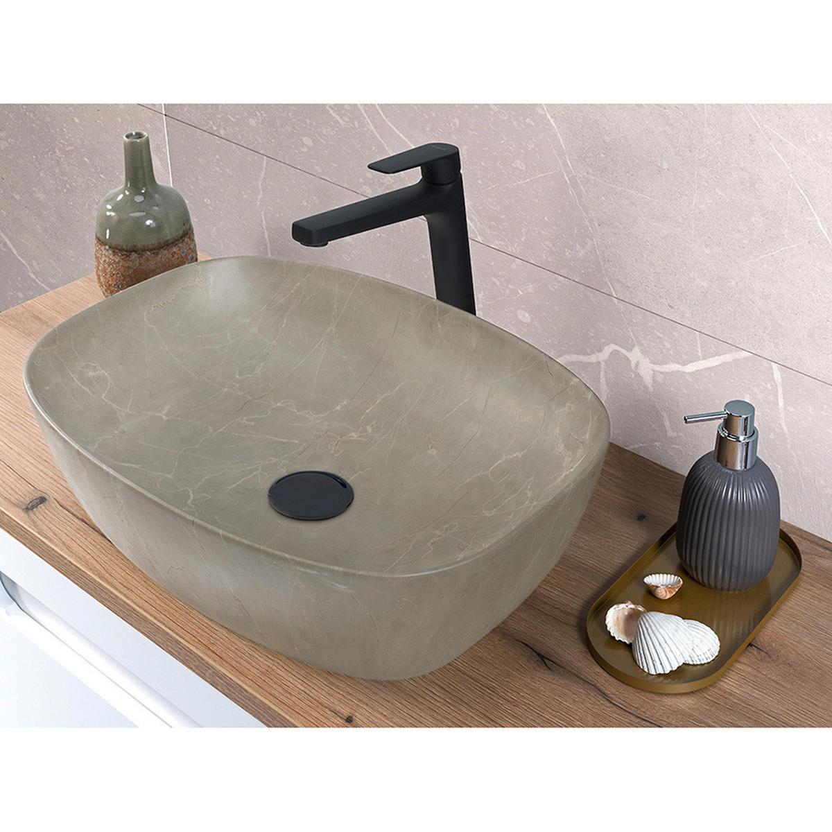 BADMÖBEL-SET 2-TLG. Adelaide-56 - Weiß, Holzwerkstoff (81/200/47cm) - Lomado