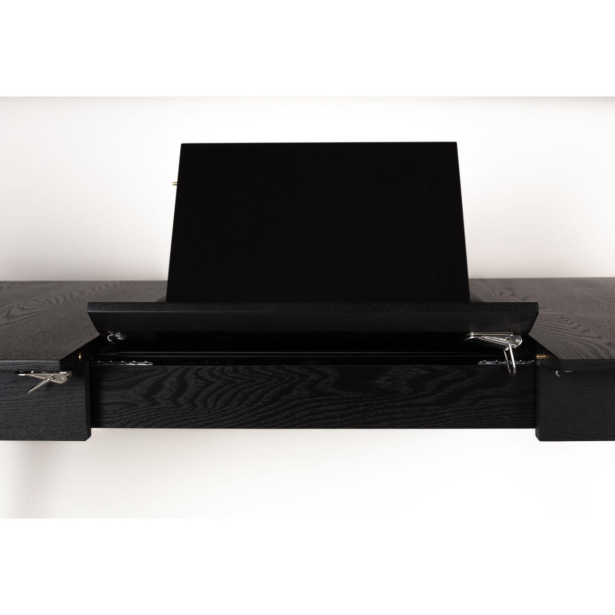 ESSTISCH Glimps Ausziehbarer 120/162x80 cm Schwarz - Schwarz, Holz (120/80/76cm) - Zuiver