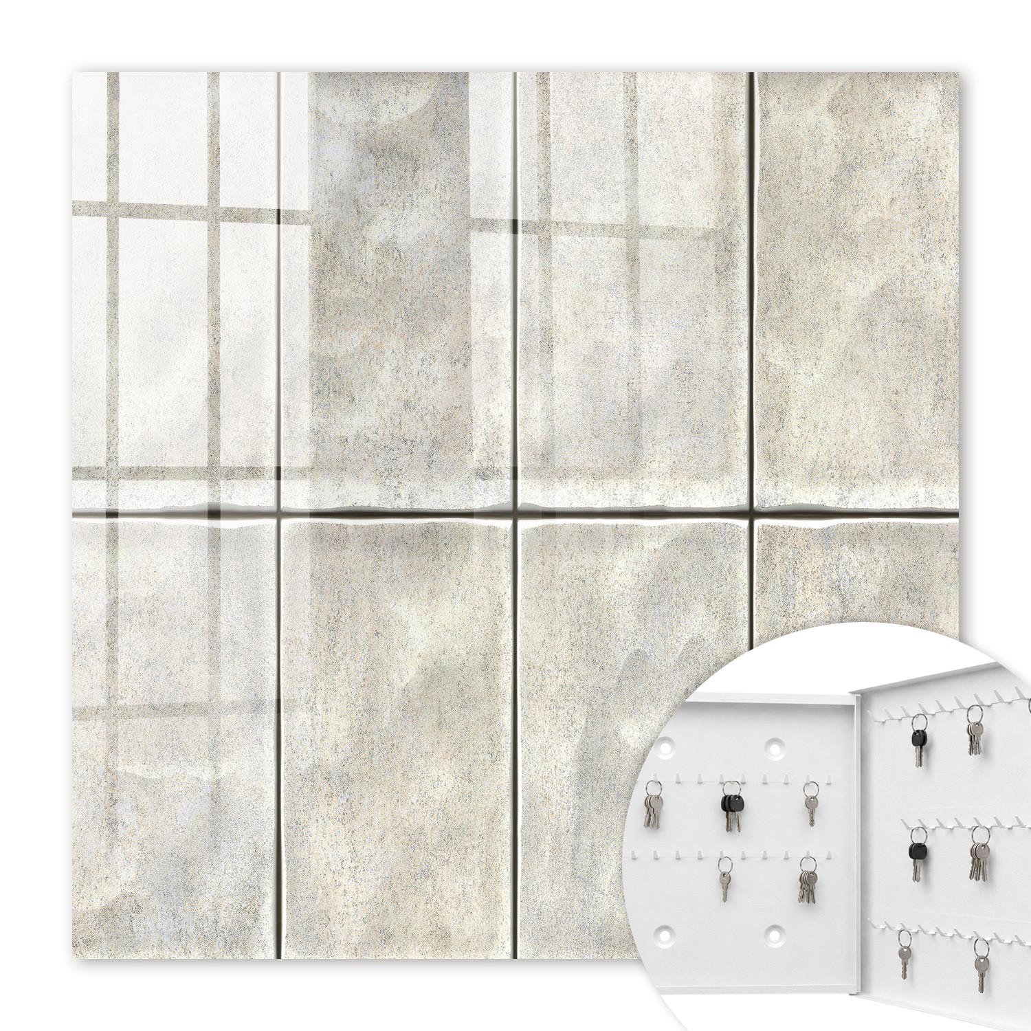 Tulup Schlüsselbox Beige 30x30x5 cm