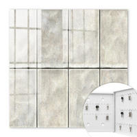 SCHLÜSSELBOX Weiß 30x30 cm – Türöffnung nach rechts - Moderne Eleganz - Beige, Metall (30/30/5cm) - TULUP