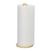 KÜCHENROLLENHALTER - Hellbraun, Holz (11.5/28/11.5cm) - Relaxdays