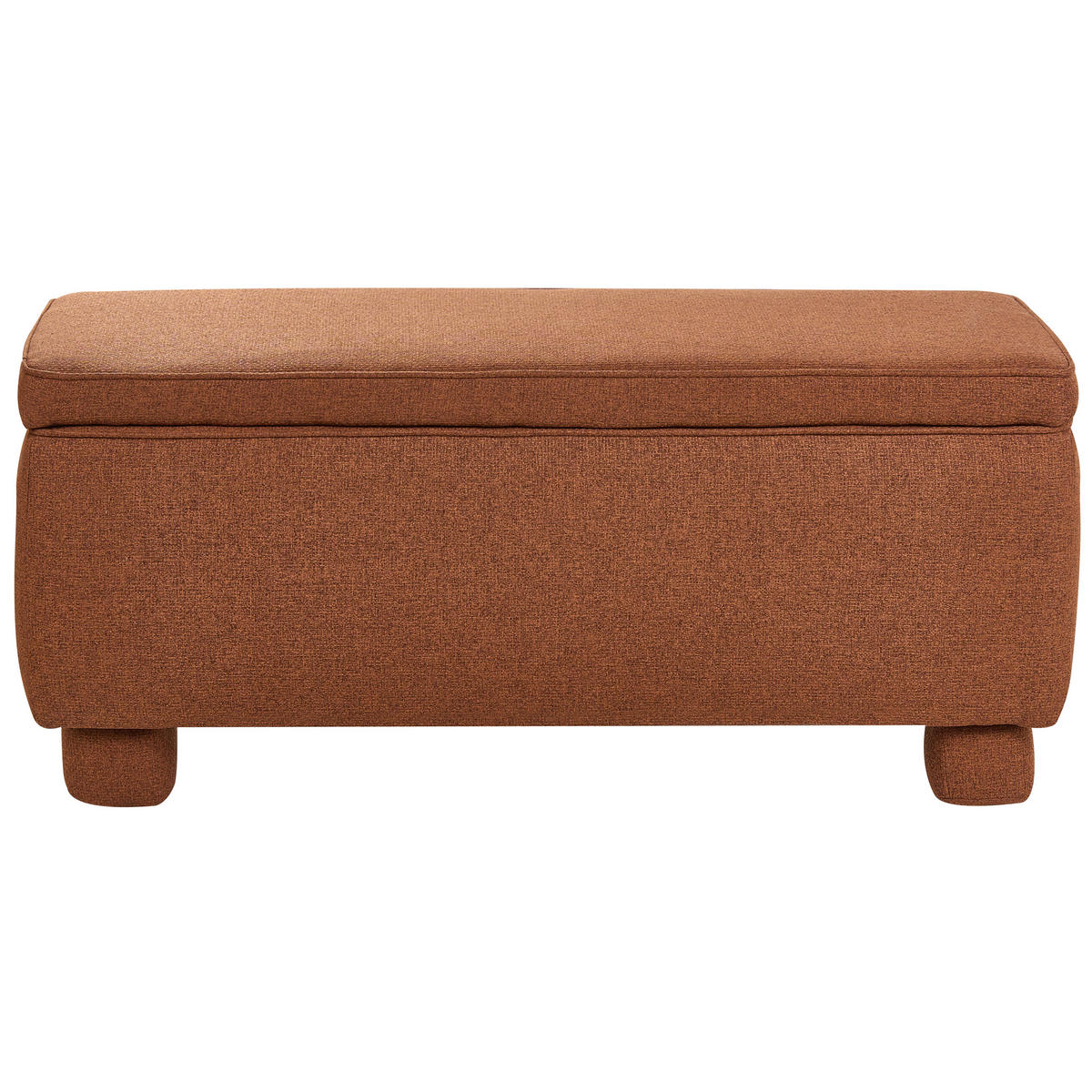 POLSTERBANK Goldbraun Ithaca - Braun, Holz/Textil (104/45/40cm) - Beliani