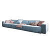 RIESENSOFA SAMU Hellblau Webstoff - Schwarz/Hellblau, Textil (418/72/106cm) - KAWOLA