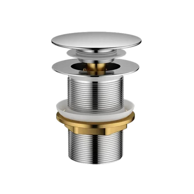 WASCHBECKEN-ABLAUFSTOPFEN – Silber – Edelstahl - Silberfarben, Metall (10/7/7cm)