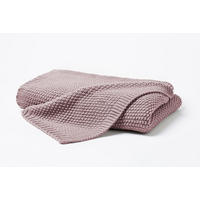 STRICKDECKE 130x170 cm, Kuscheldecke aus 100% Polyacryl, Flauschige Wohnzimmer Wohndecke für Sofa, Bett, Couch uvm. - Rosa - Hellrosa, Textil (130/170cm) - Carpe Sonno