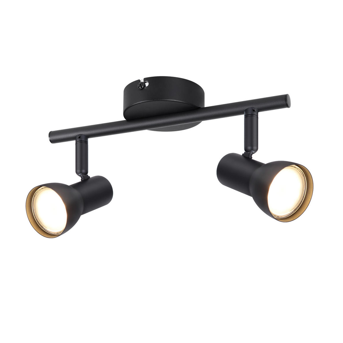 STRAHLER 2 Flammig-GU10 8*15.5*25.5 - Schwarz, Metall (25.5/8/15.5cm) - ZMH