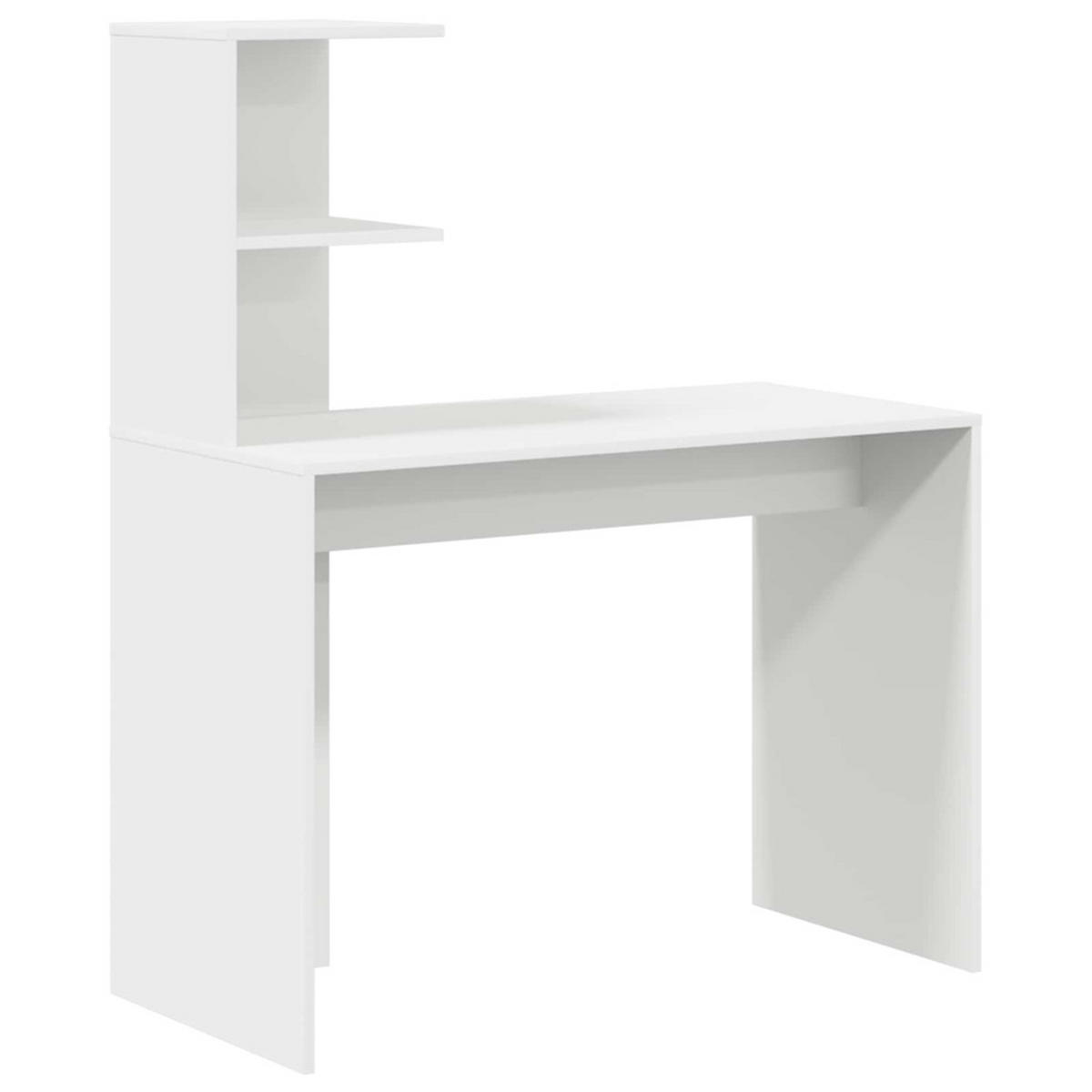 SCHREIBTISCH 2 Pcs Weiss - Weiß, Holzwerkstoff (150/133.5/124cm) - vidaXL