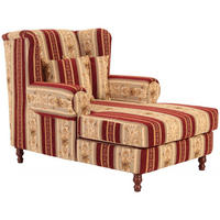 SESSEL XXL Karley Bezug Chenille Buche nussbaum dunkel / rot - Rot, Kunststoff (149/103/103cm) - 58aufmkessel