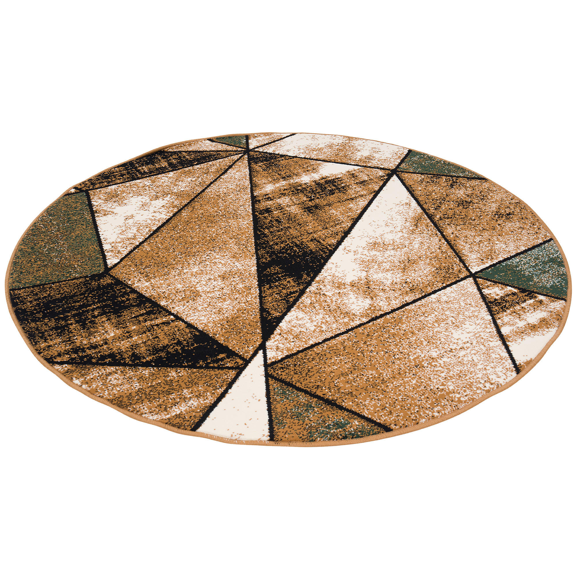 Thumbnail - Pergamon Designer, Grün, Textil, Rund, 200x200 cm, Teppiche & Böden, Teppiche