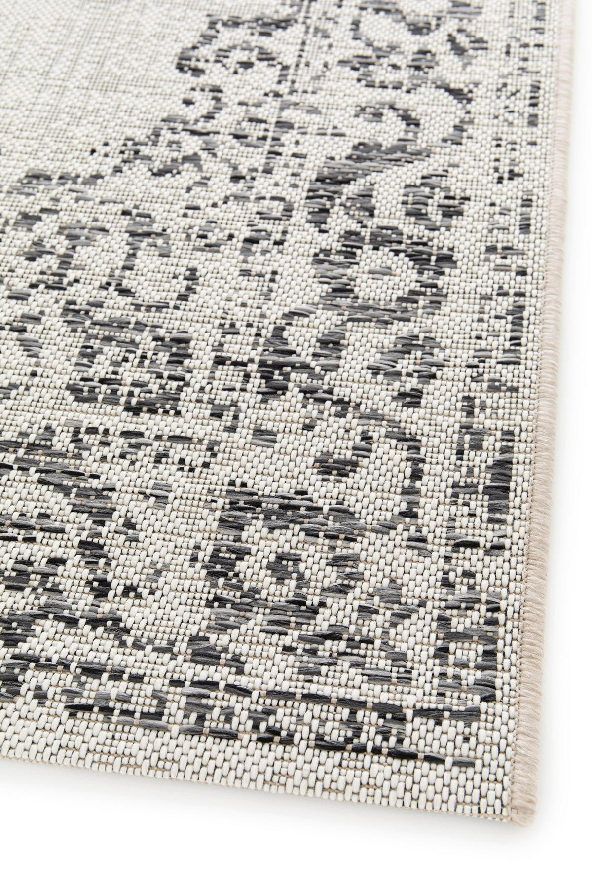 INDOOR-OUTDOOR-TEPPICH im schicken Boho-Stil grau - Grau, Textil (120/170cm) - AFK Living