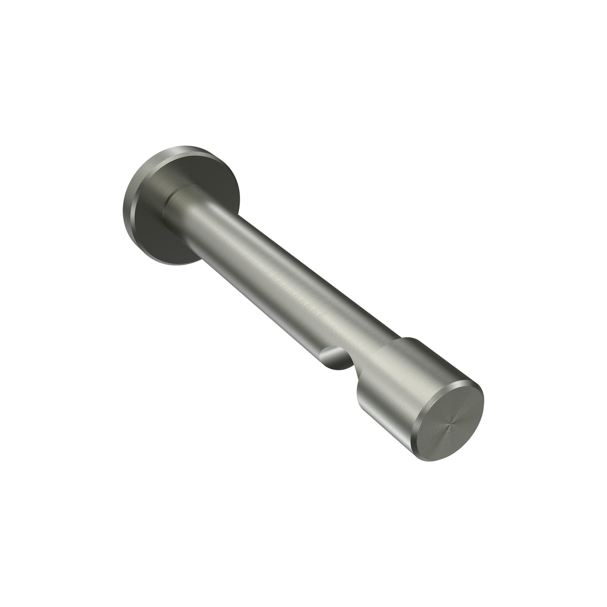 TRÄGER FÜR GARDINENSTANGEN 20 mm Ø, Prestige 1-läufig, Edelstahl-Optik - Edelstahlfarben, Metall (13.7/4/4cm) - INTERDECO