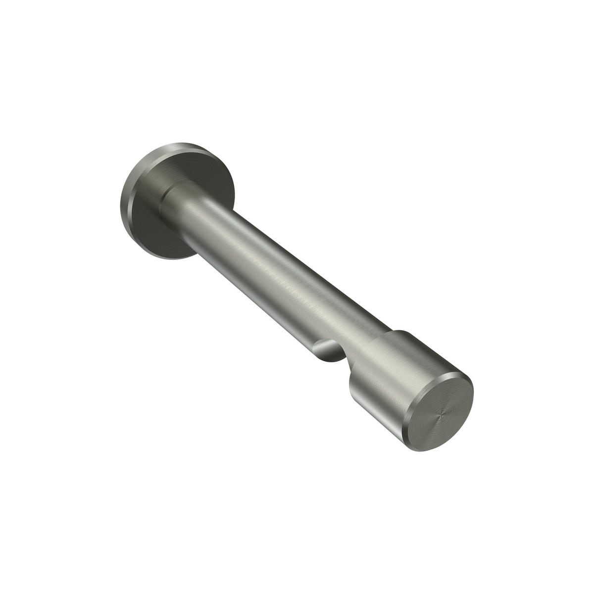 TRÄGER FÜR GARDINENSTANGEN 20 mm Ø, Prestige 1-läufig, Edelstahl-Optik - Edelstahlfarben, Metall (13.7/4/4cm) - INTERDECO