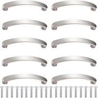 MÖBELGRIFF Silber 10er-Set 96 mm Aluminium - Multicolor, Metall (1.1/1.1/1.09cm)