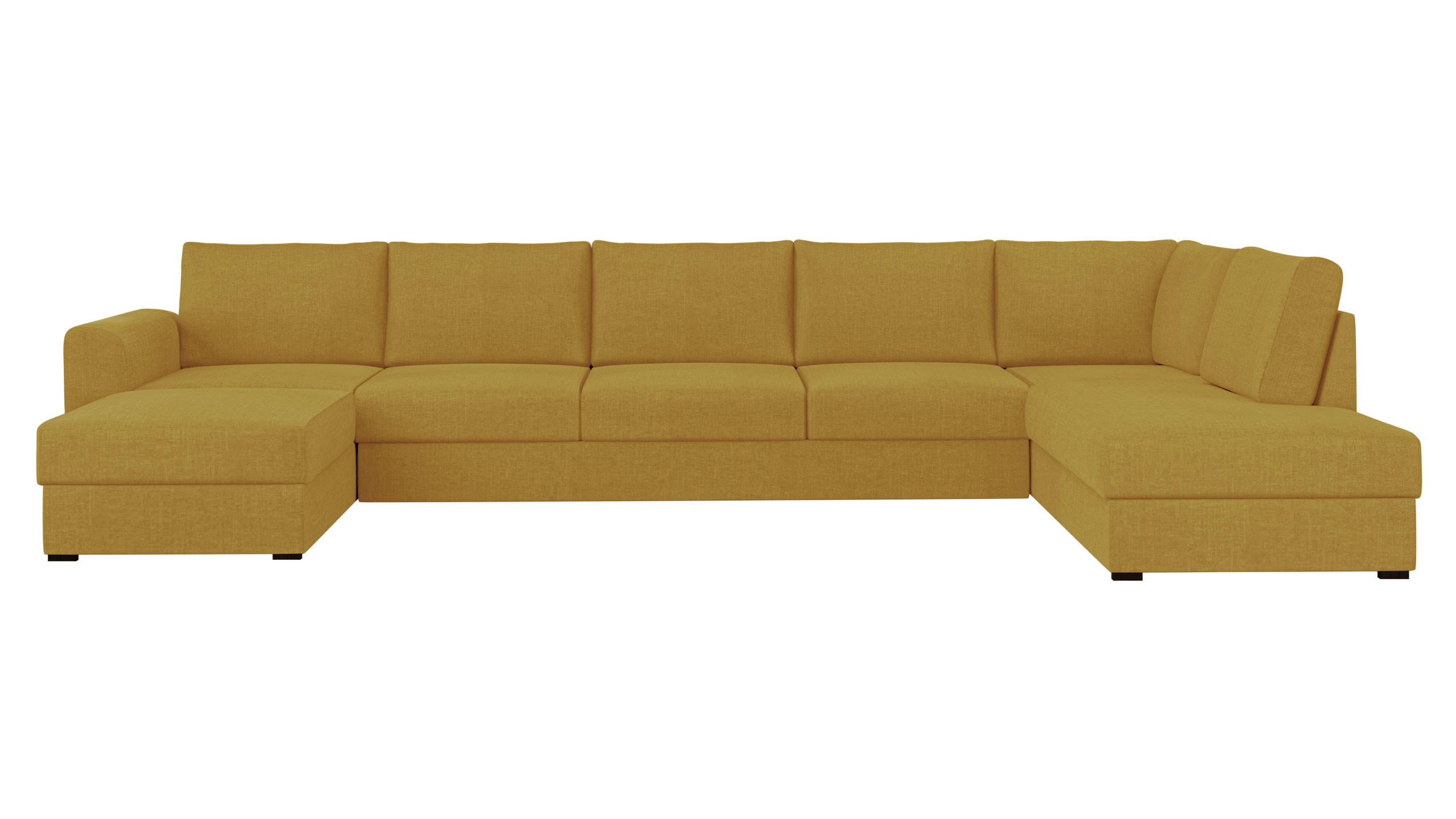 Mirjan24 Wohnlandschaft Gelb 186x85x370 cm