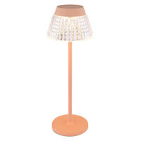 LED TISCHLEUCHTE Touchdimmer Orange klar - Orange, Metall (13.5/13.5/38cm) - Globo Lighting