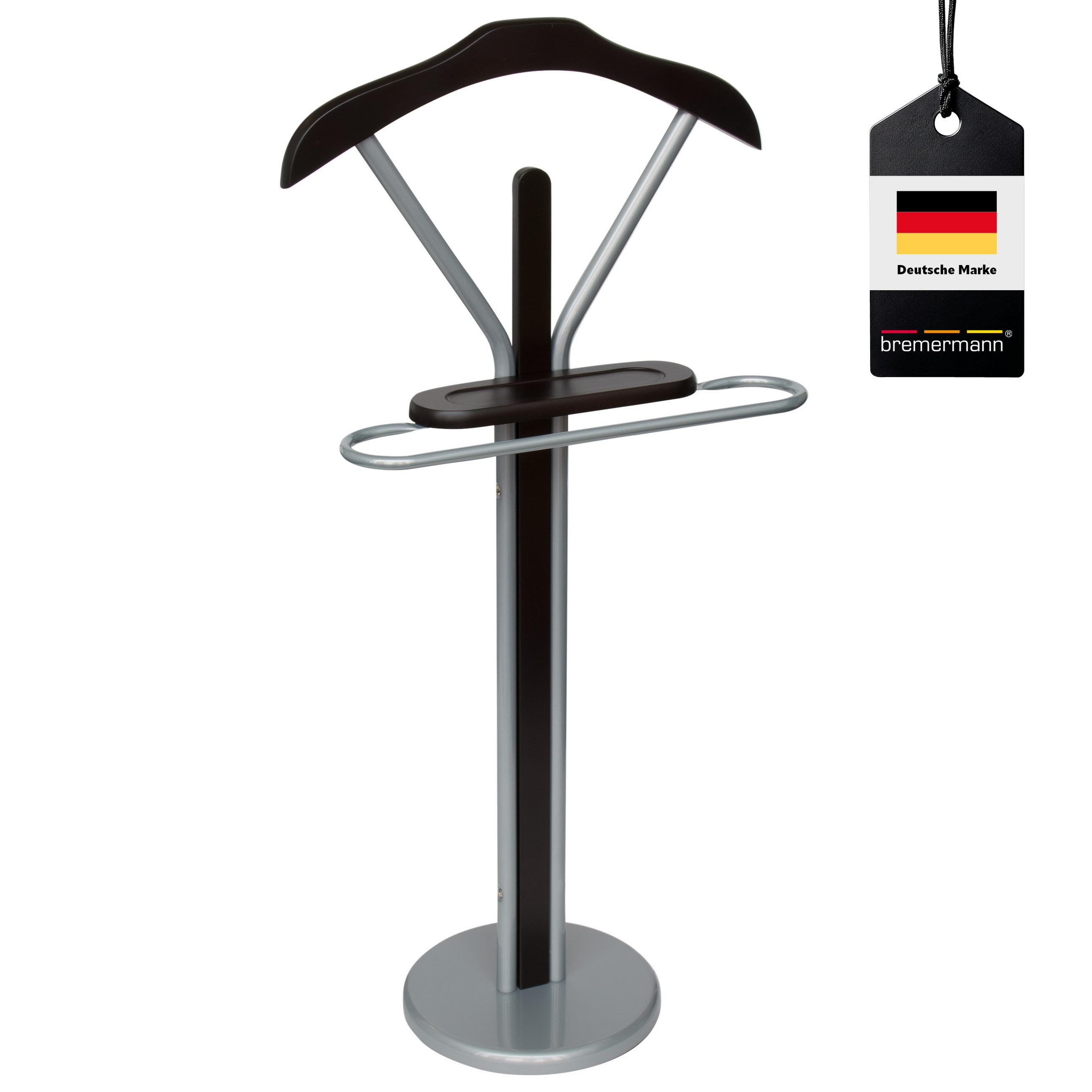KLEIDERBUTLER, braun, Metall - Braun, Metall (47.5/108/30cm) - bremermann