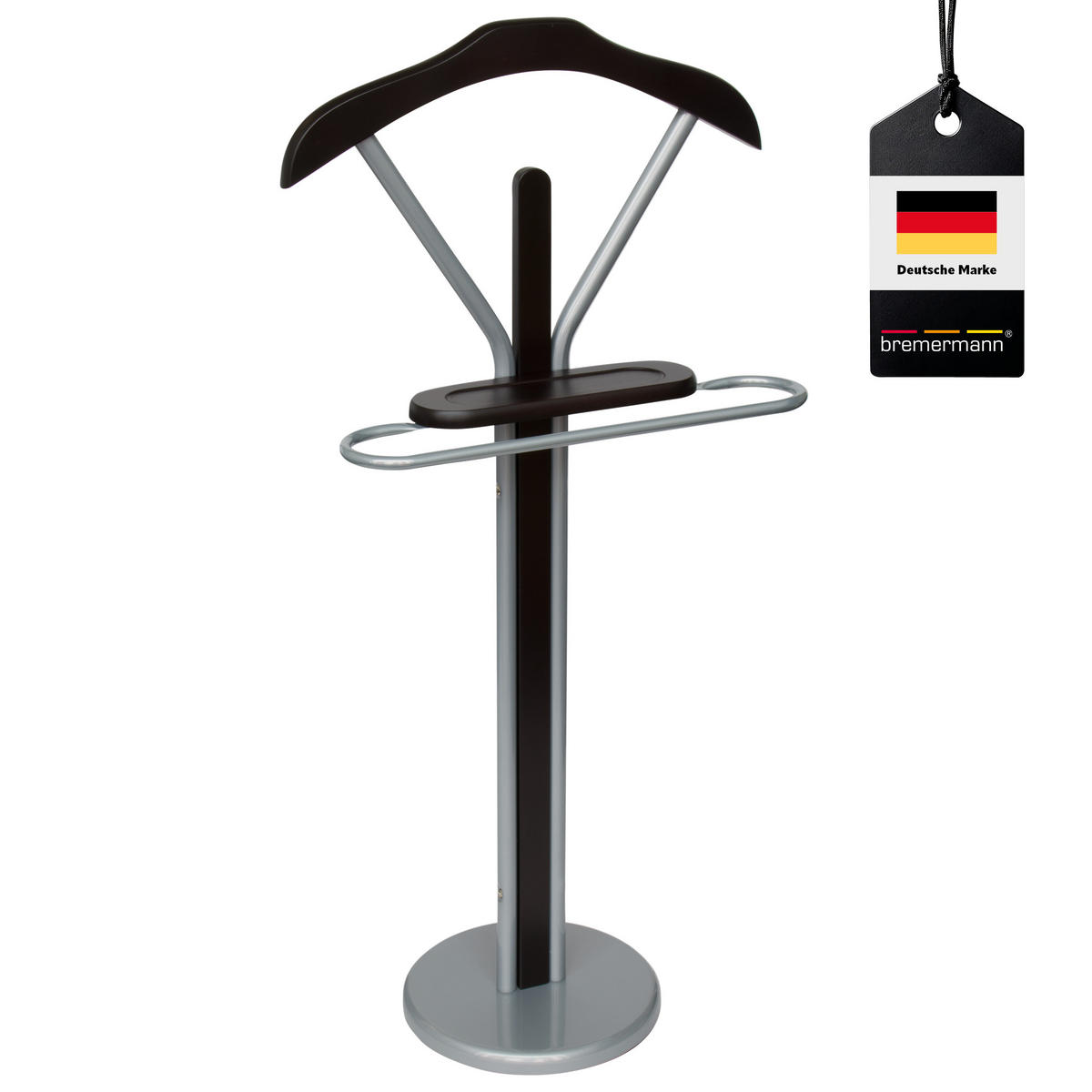 KLEIDERBUTLER, braun, Metall - Braun, Metall (47.5/108/30cm) - bremermann