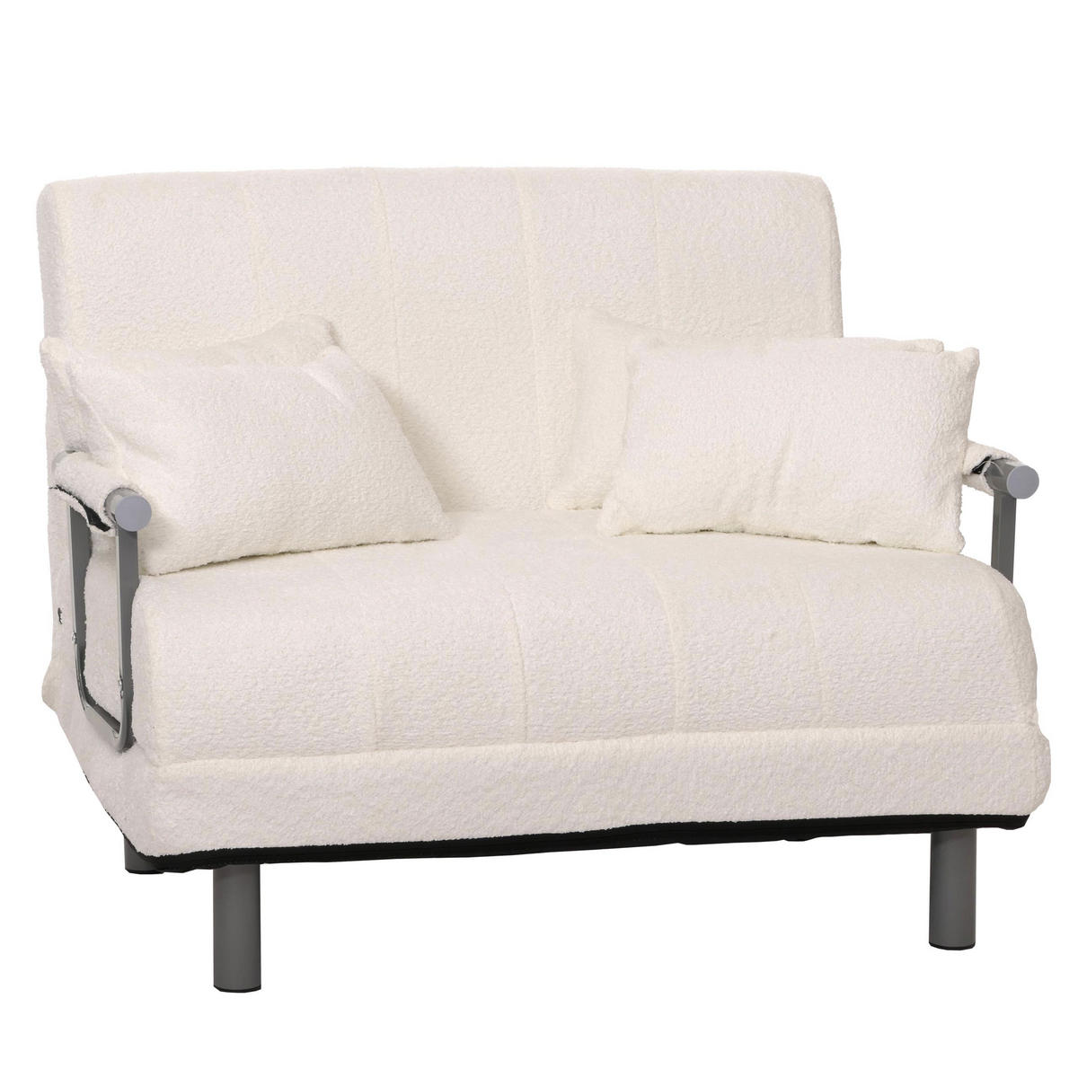 SCHLAFSESSEL Cremeweiß - Weiß, Textil (105/80/190cm) - MCW